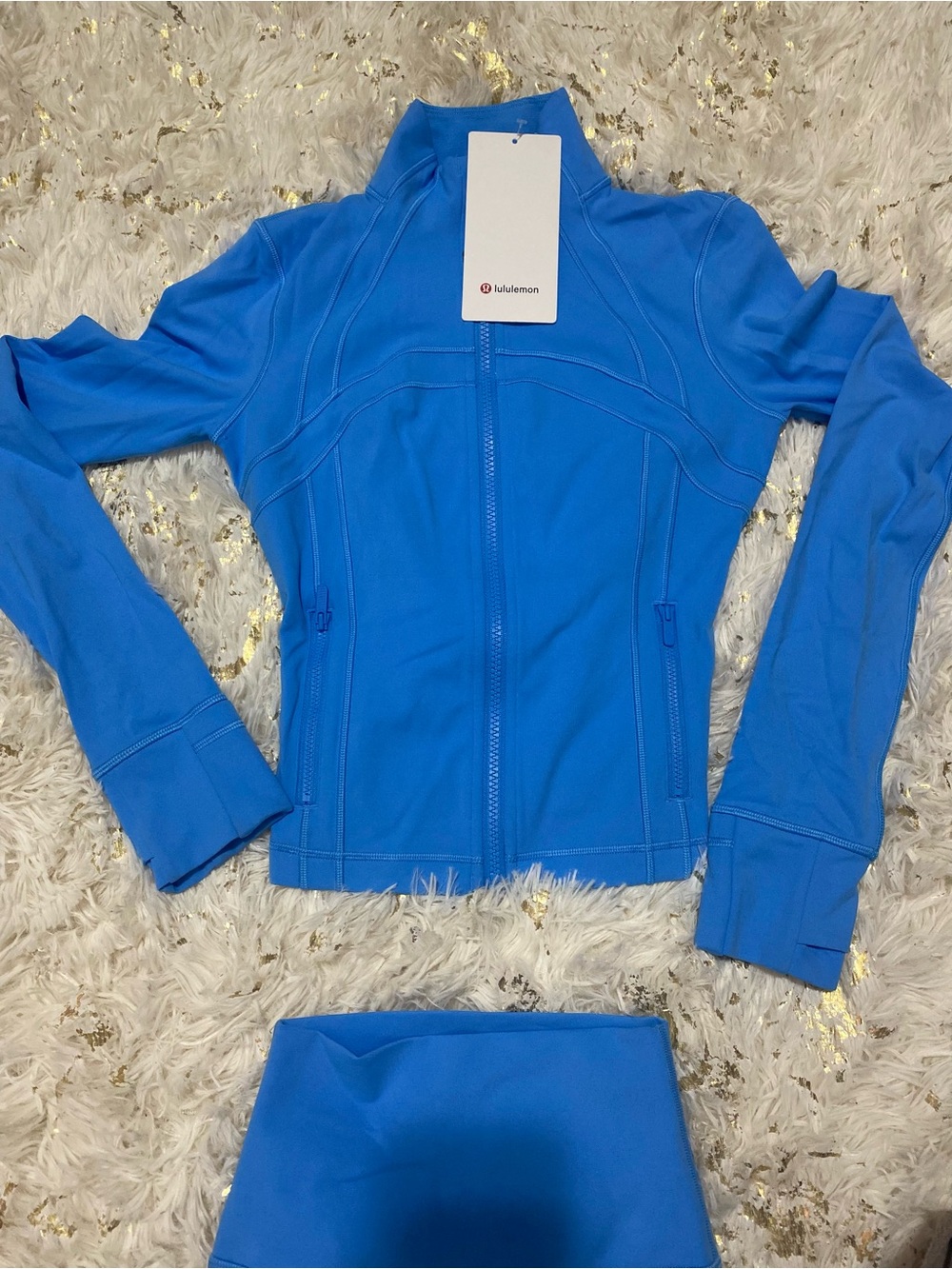 lululemon athletica Bright Blue Zip-Up Jacket